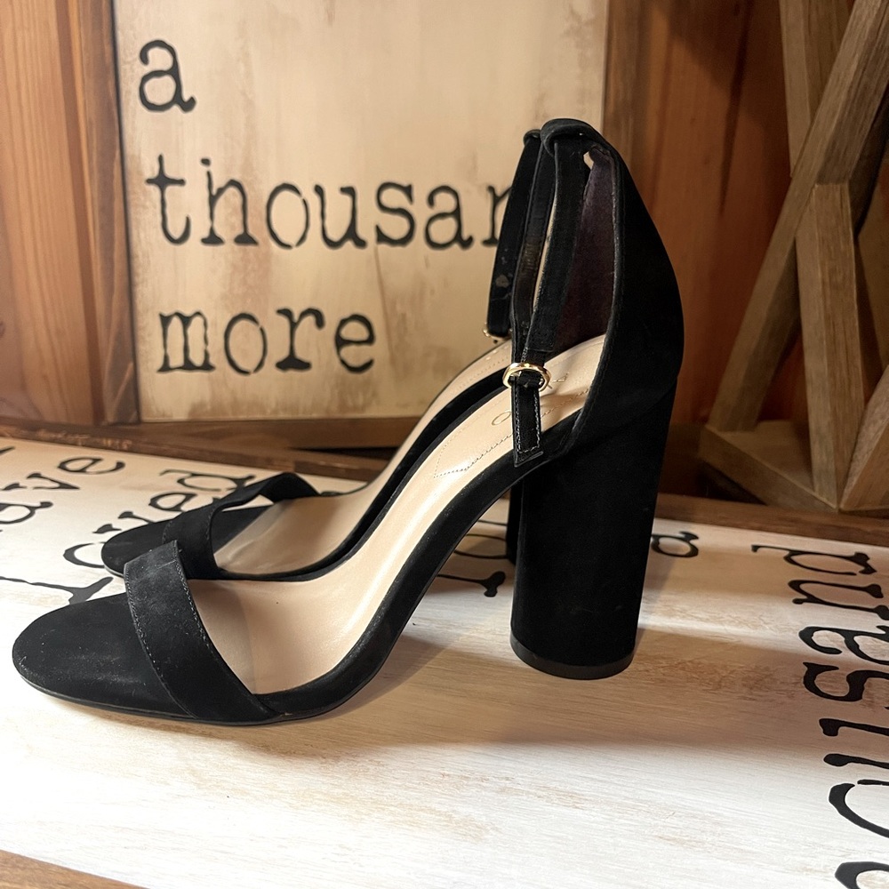 Aldo block high heel, black - size 8